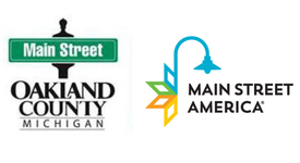 Main Street Oakland County and Main Street America logos